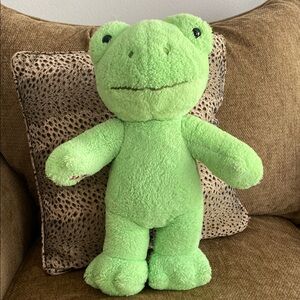 Build-A-Bear Spring Green Frog Plush.  16 Inches 028216 01/22